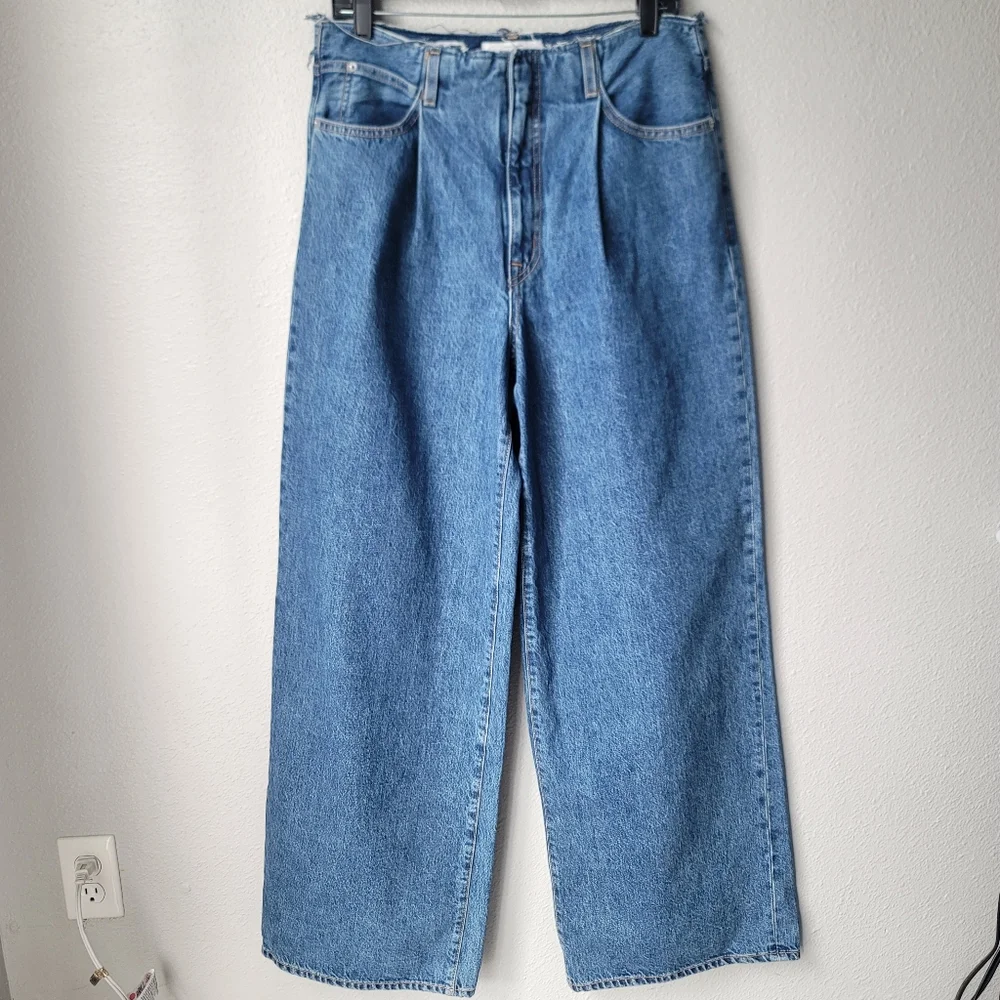 SLVRLAKE Taylor Wide Leg Pleated Jeans Size 29 In Sweet Memory - Picture 5 of 14